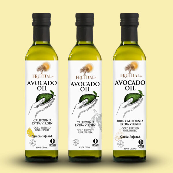 3 Bottle Set of Fruittal Avocado Oil